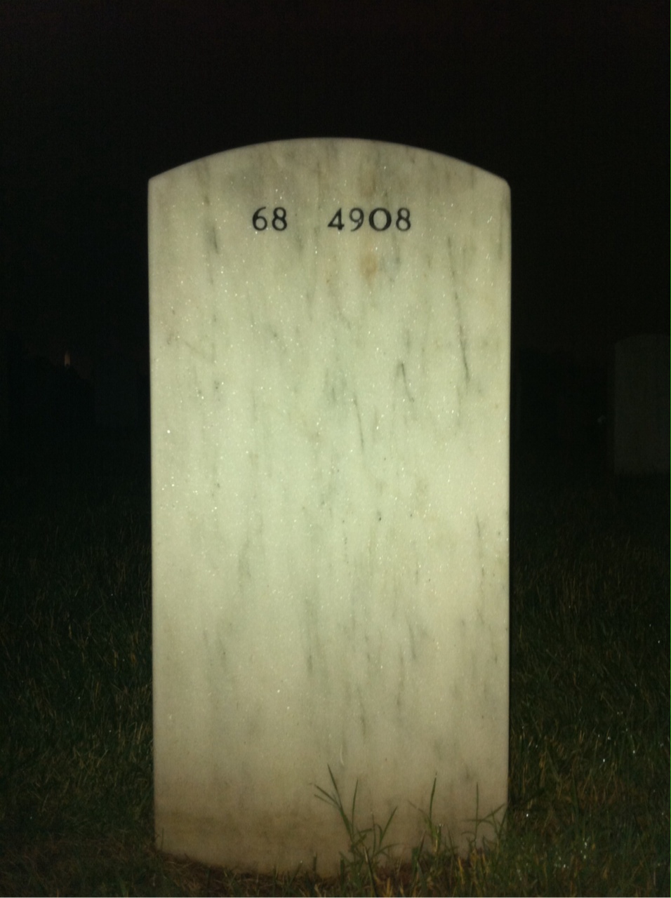 Back of headstone — Arthur Smith