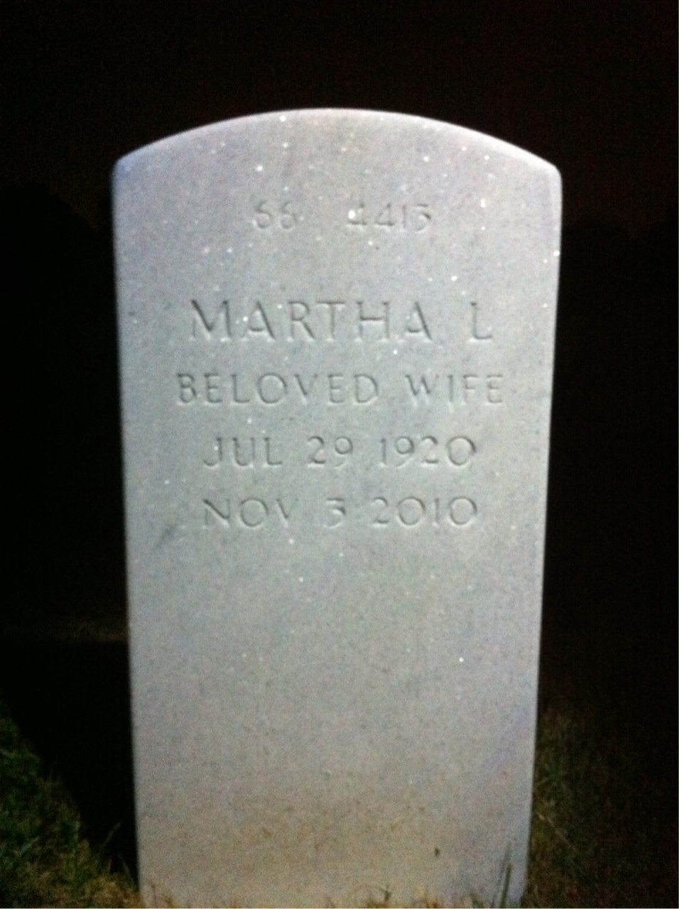 Back of headstone — Eugene D'Ambrosio