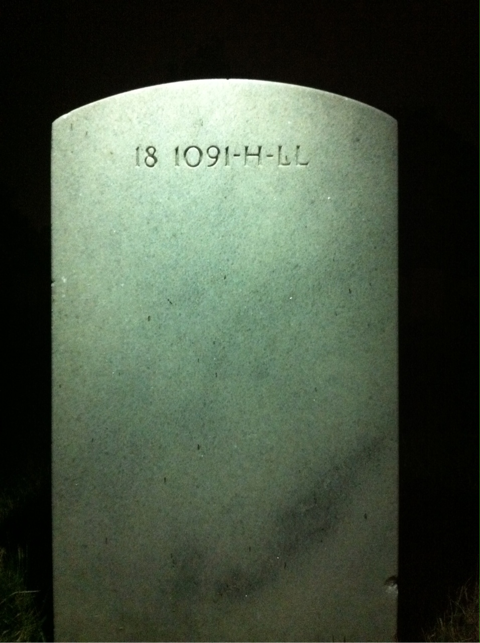 Back of headstone — Timothy Murphy