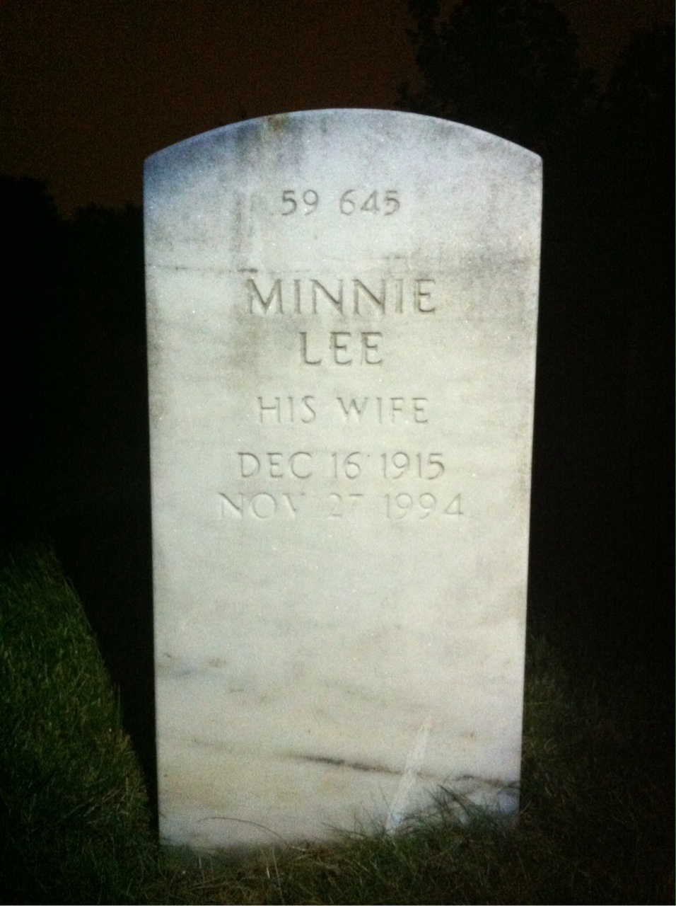 Back of headstone — Benjamin Akers