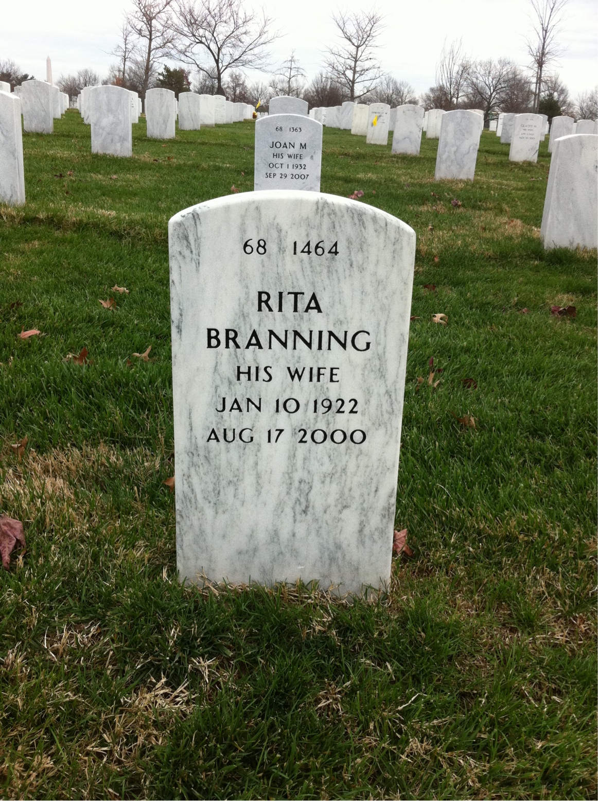 Back of headstone — Eldred Burgy