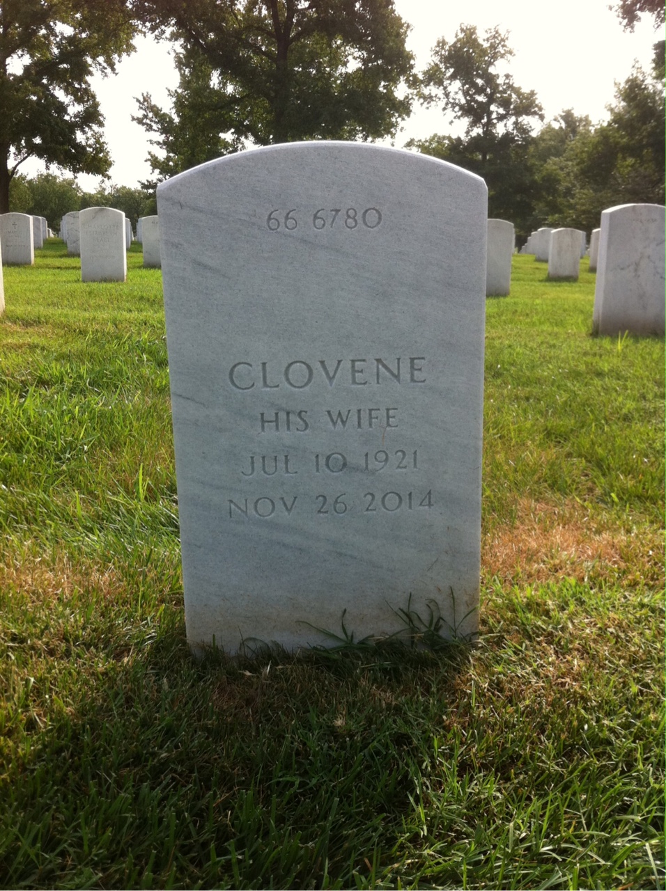 Back of headstone — Thomas Morrissey