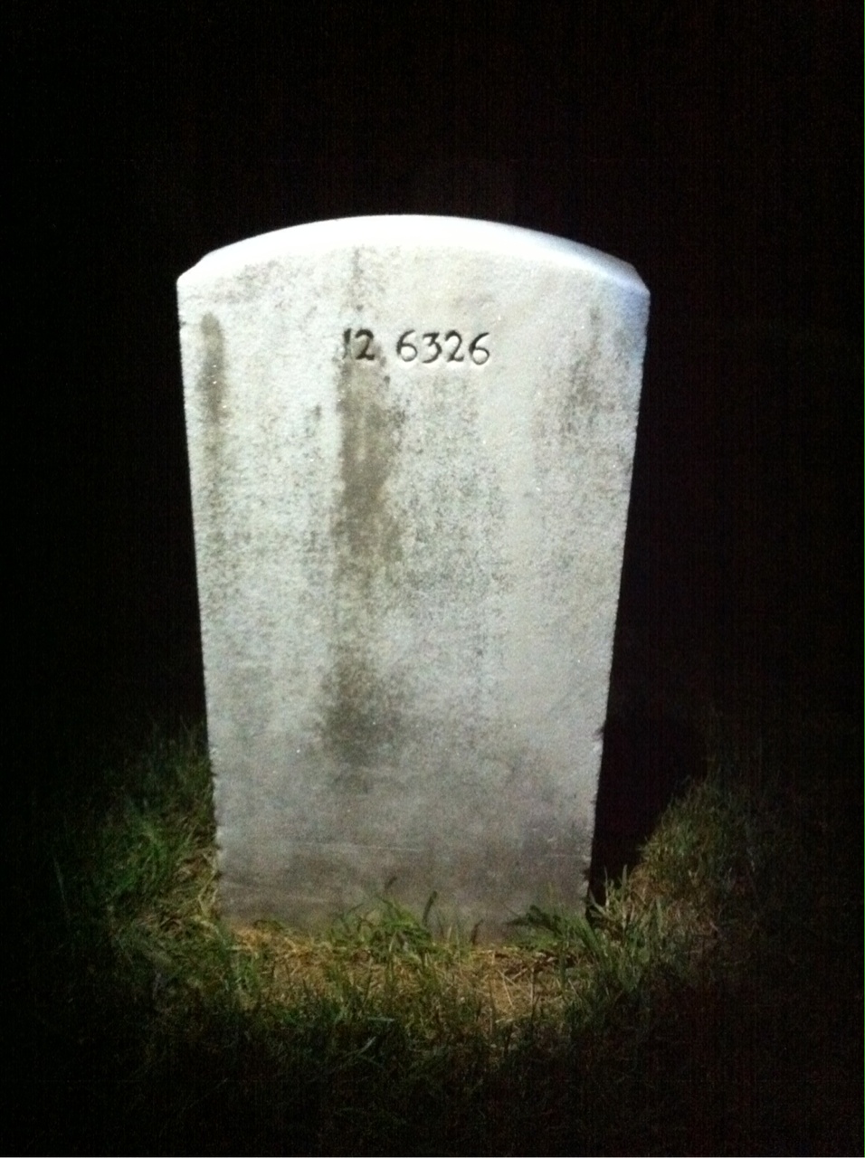 Back of headstone — Fred Moore