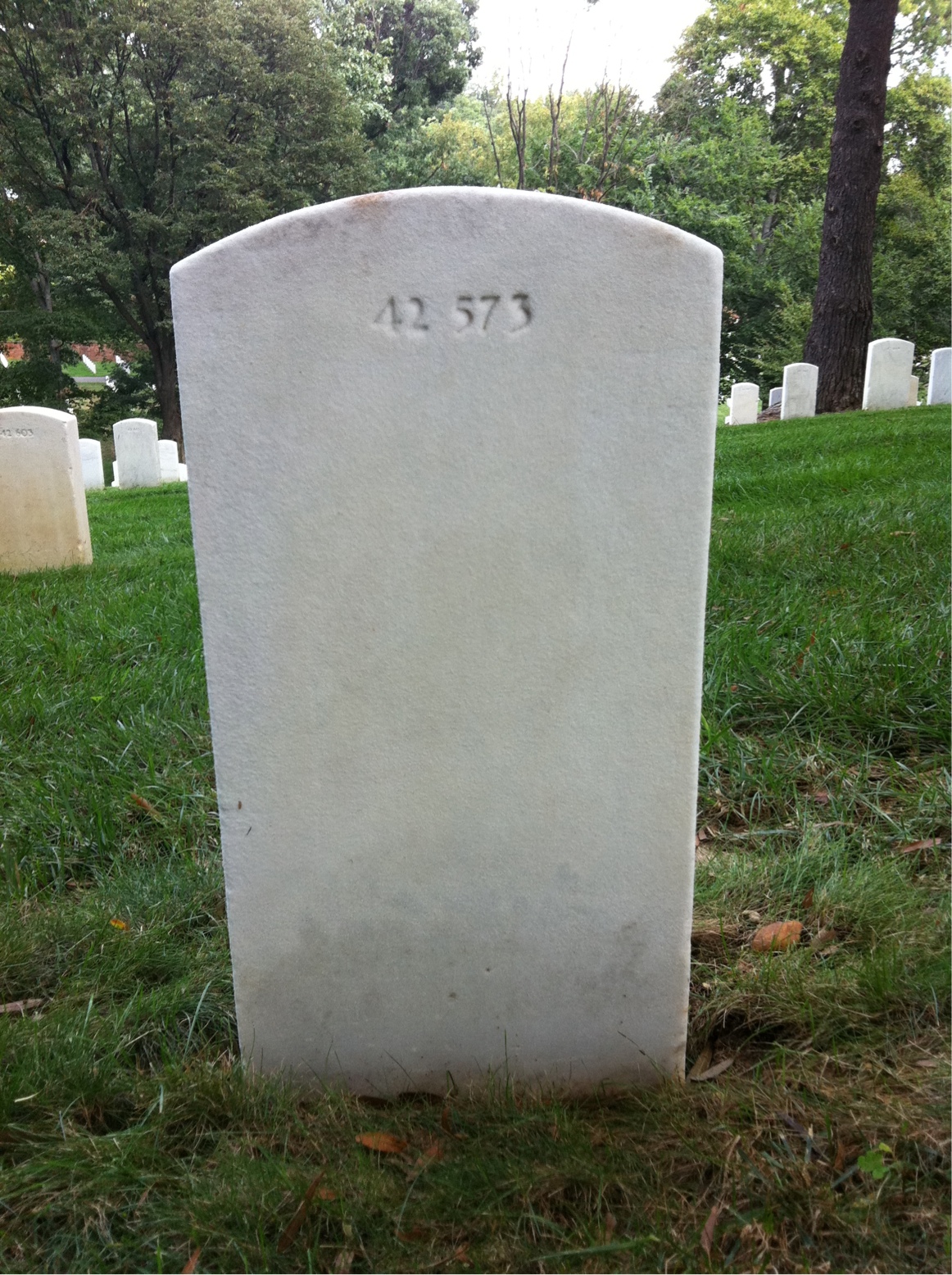 Back of headstone — Victor Arnold