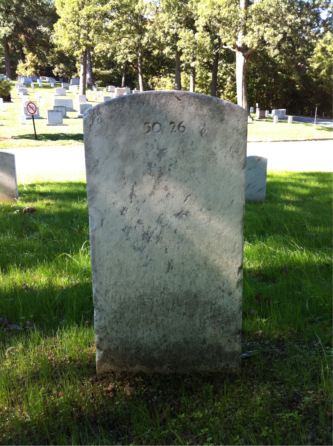 Back of headstone — Harry Andrews