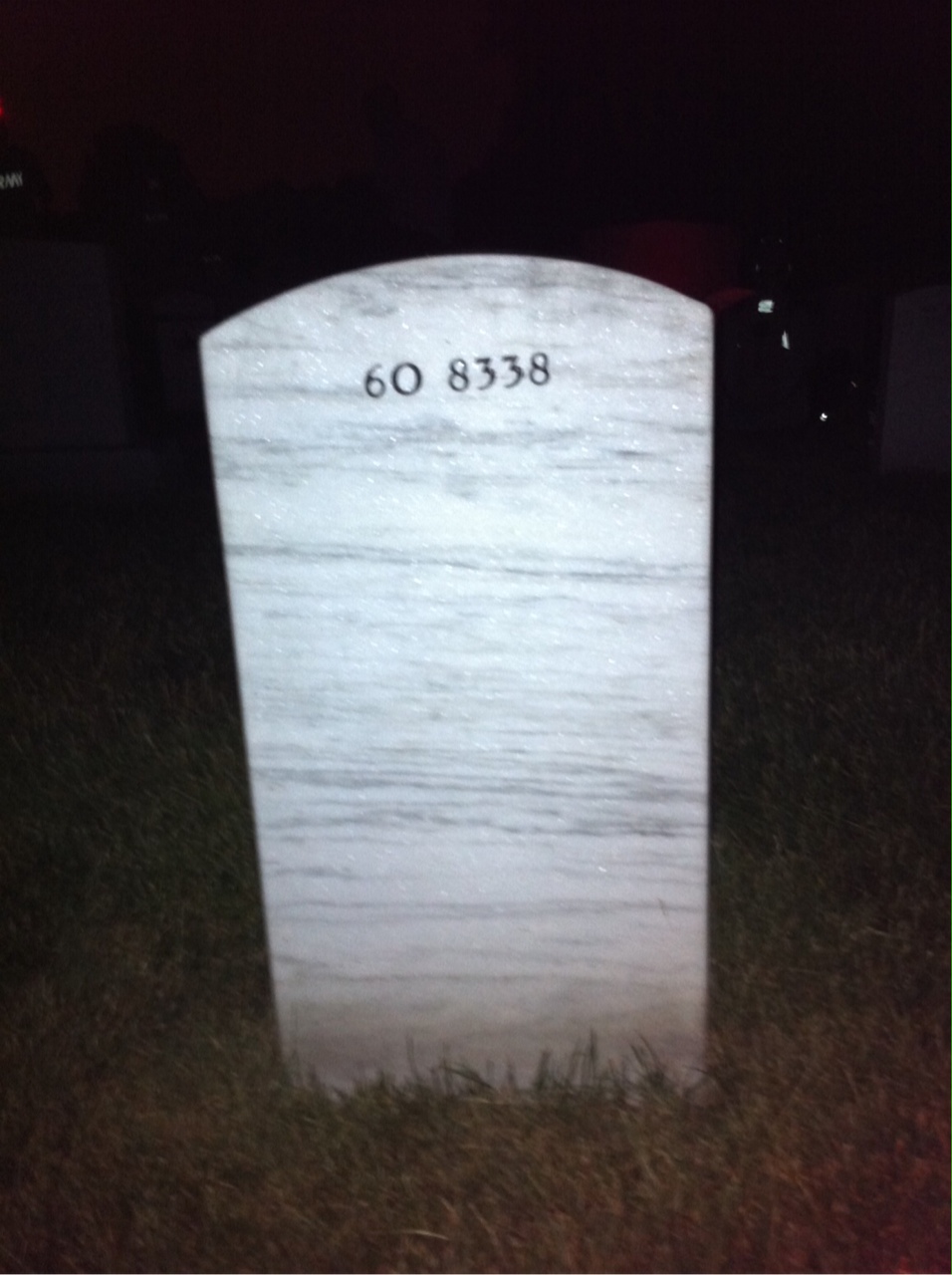 Back of headstone — John Green