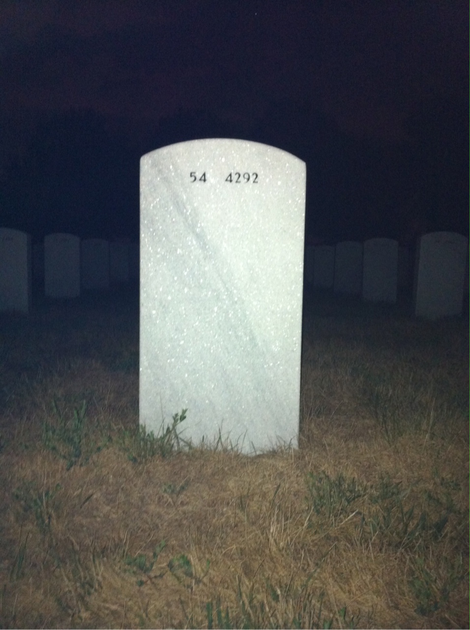 Back of headstone — Spencer Berger