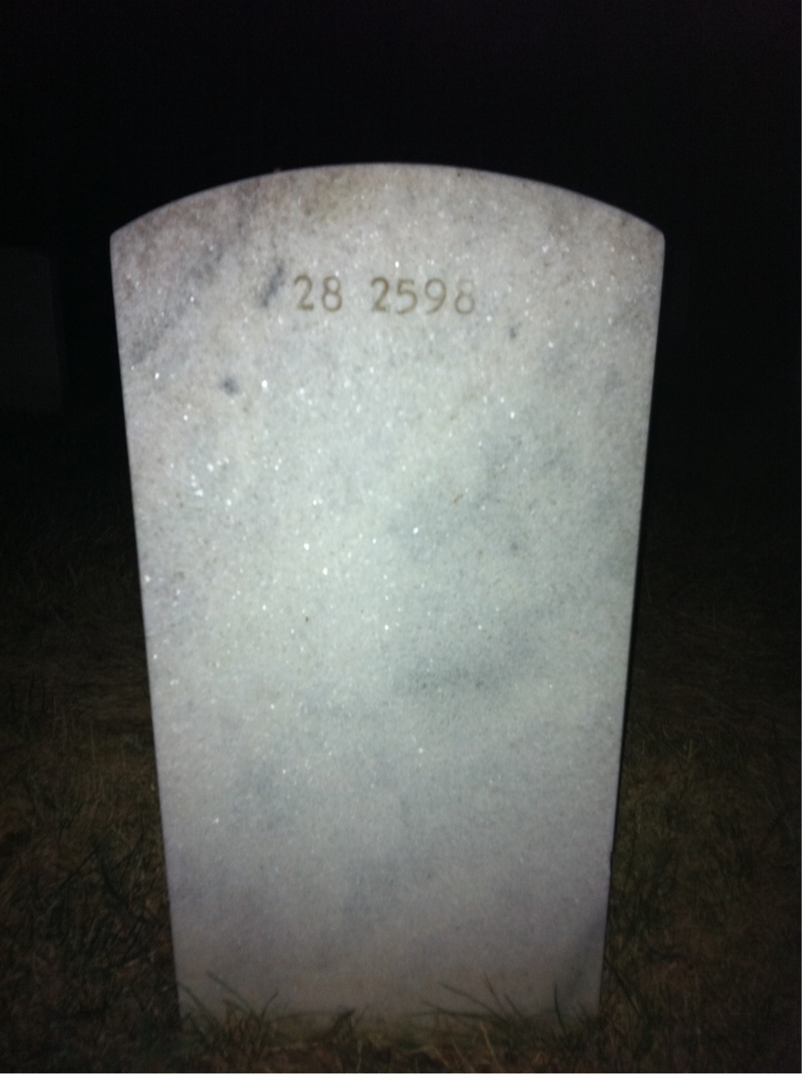 Back of headstone — Isabella Ambrogi