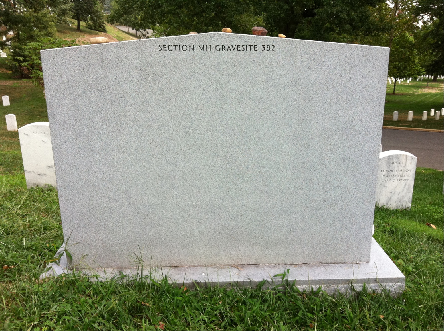 Back of headstone — Jason Davis