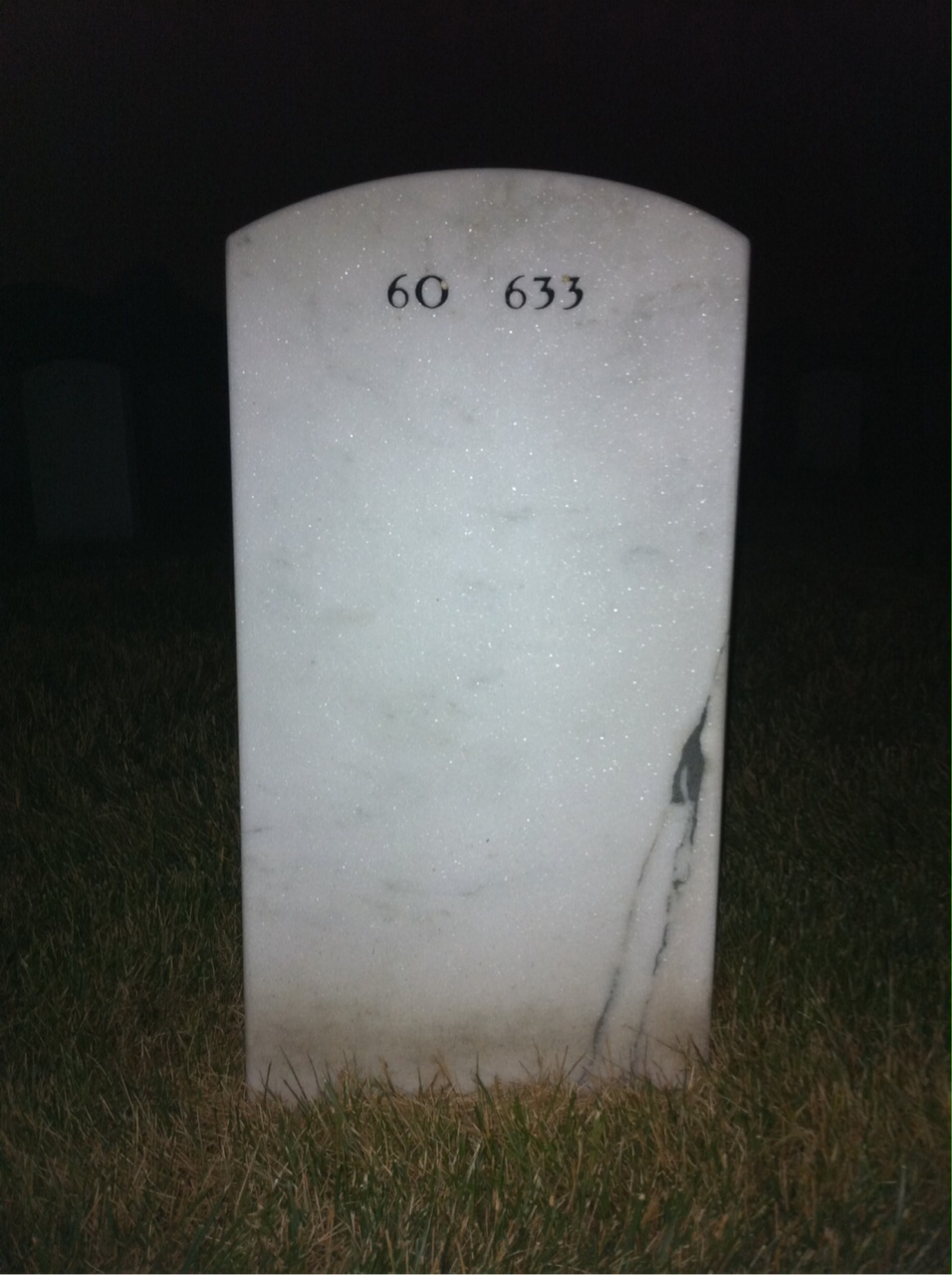 Back of headstone — Dennis O'Hara