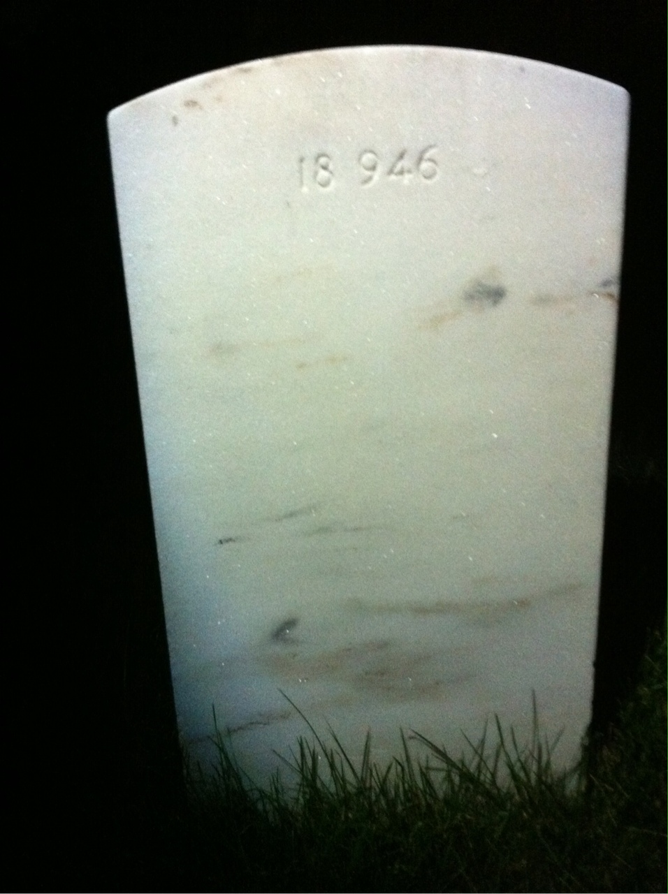 Back of headstone — Lemuel Bogart