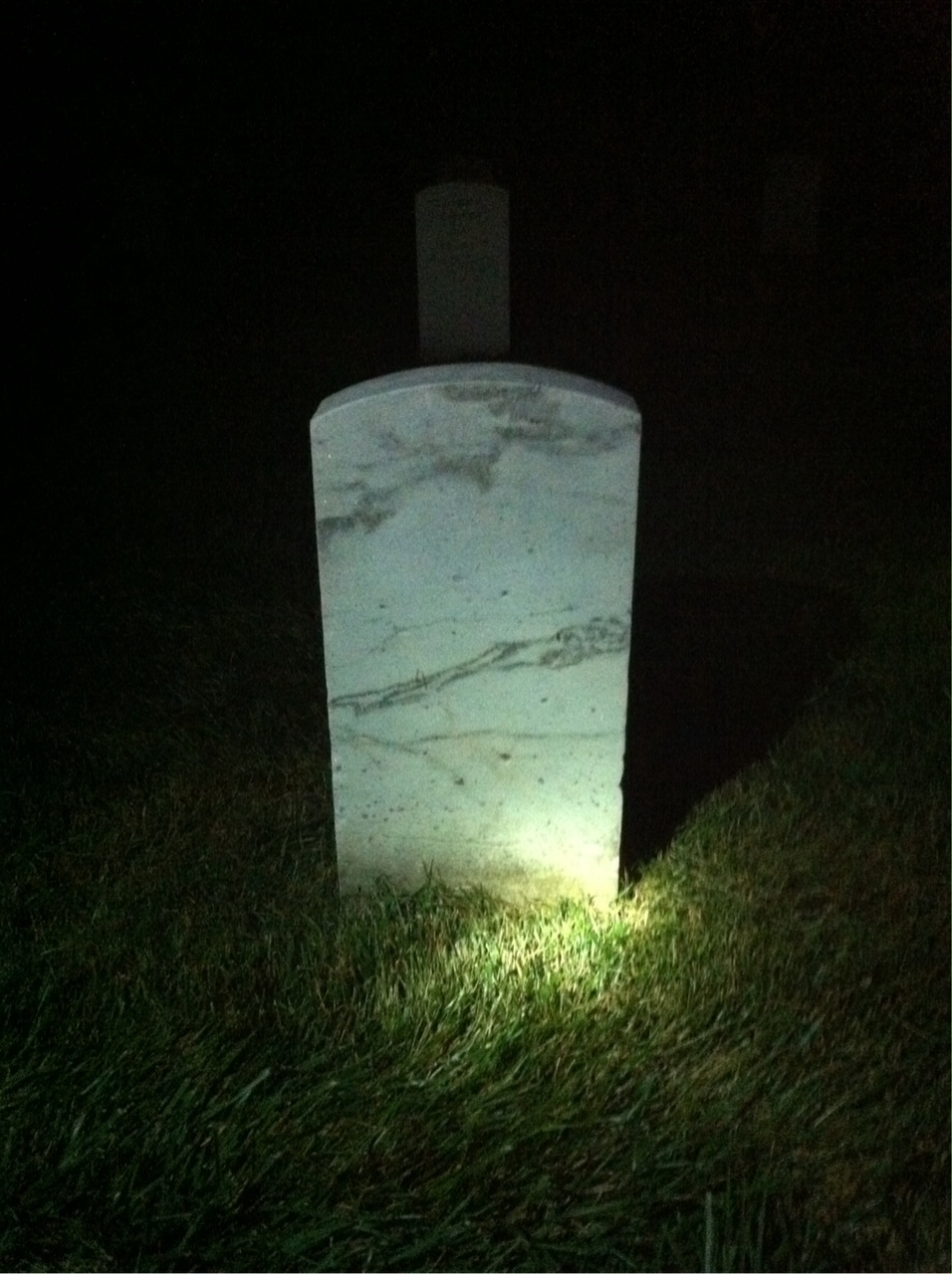 Back of headstone — William Adler