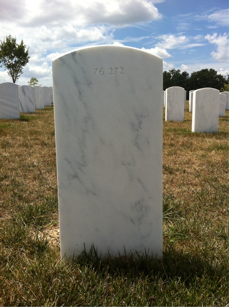Back of headstone — Lawrence Anderson