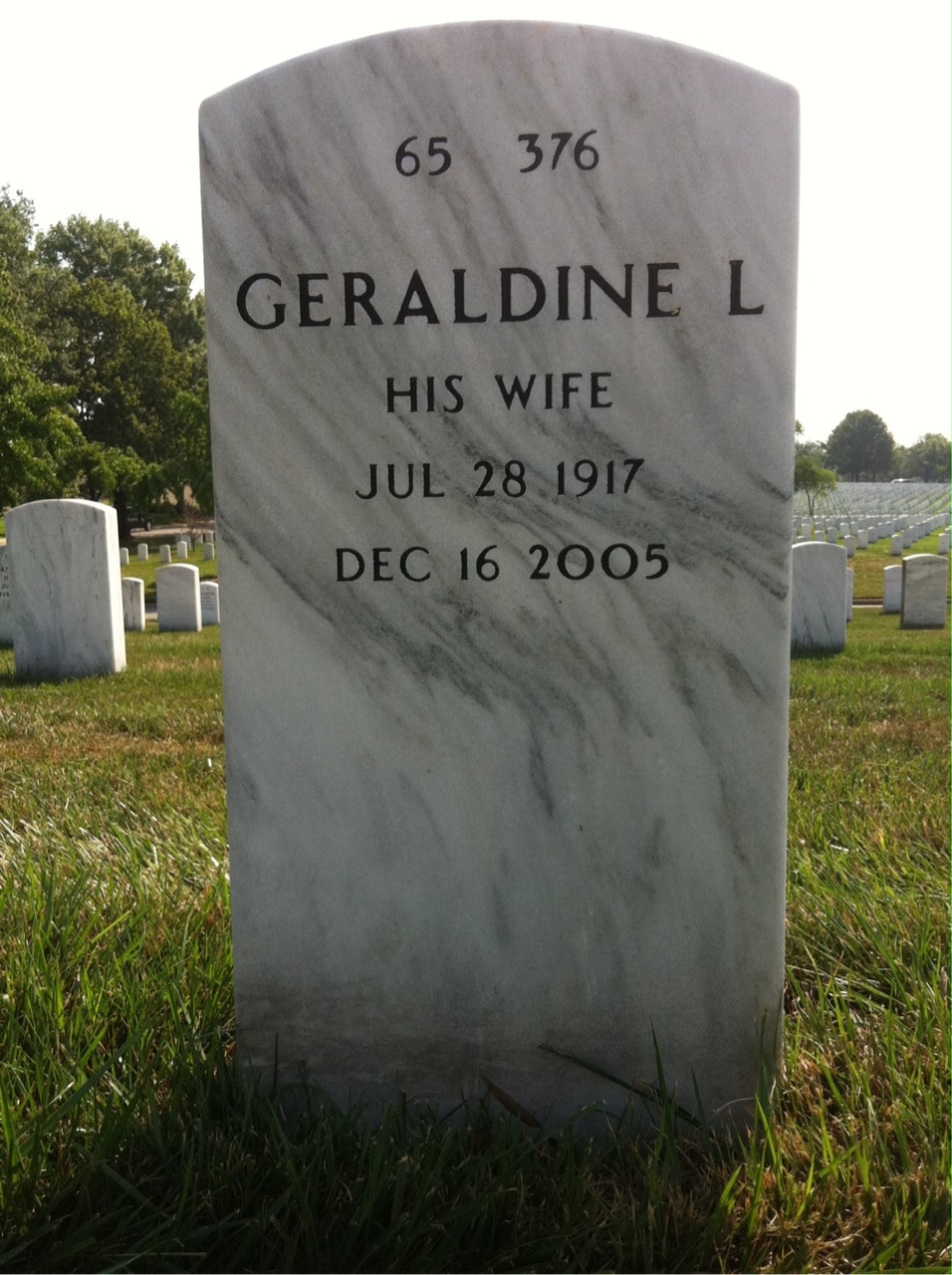 Back of headstone — James Mcmullin
