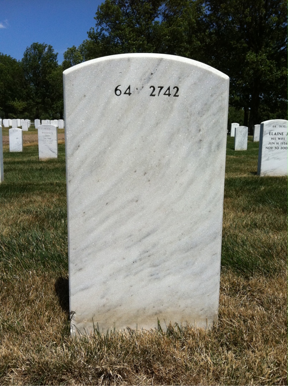 Back of headstone — Richard Gill