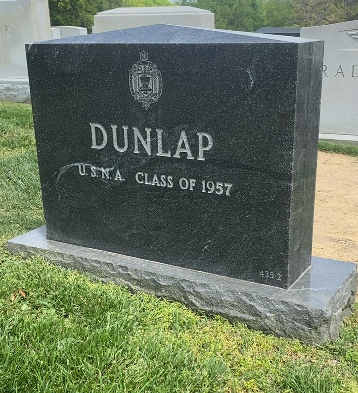 Back of headstone — Stanton Parks Dunlap
