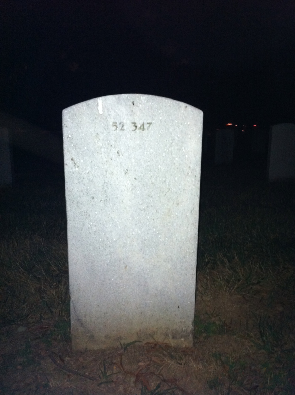Back of headstone — Robert Millis