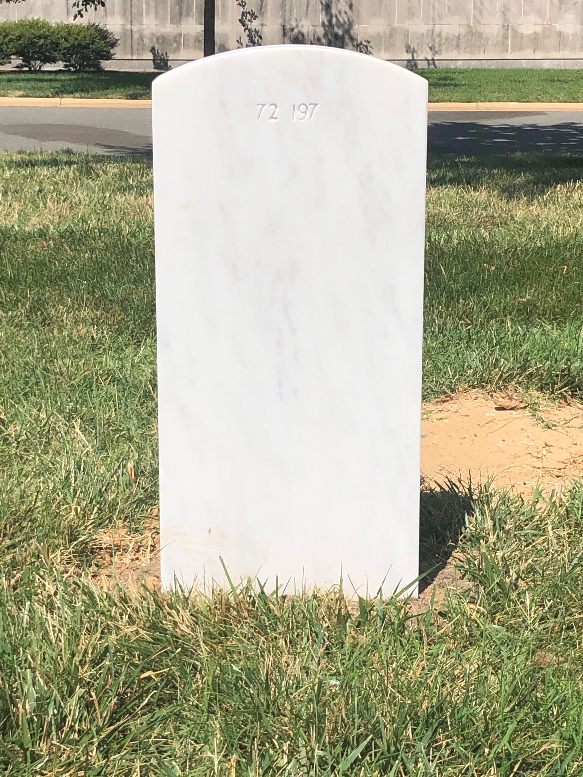 Back of headstone — Thomas Brengle