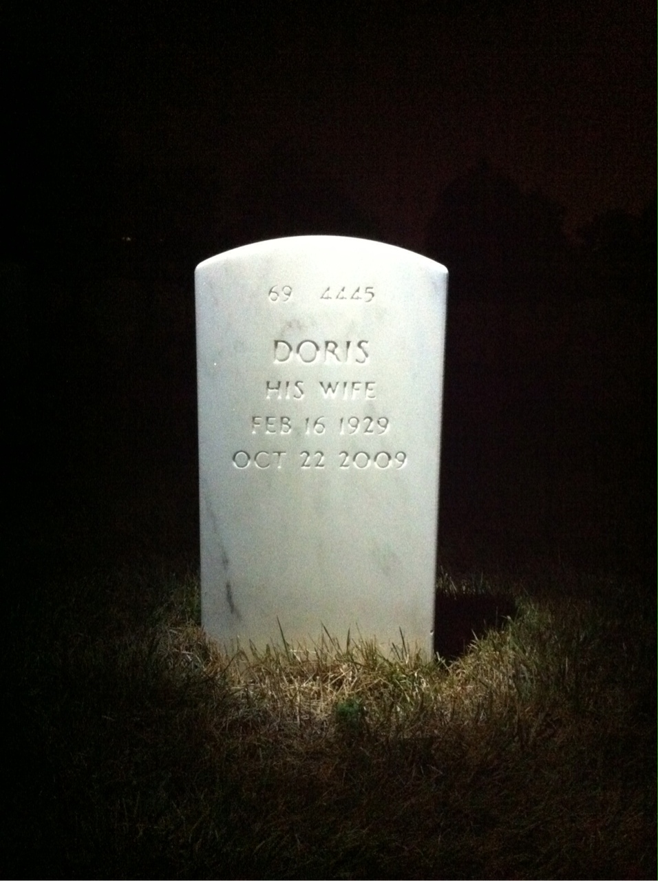 Back of headstone — Robert Barnes