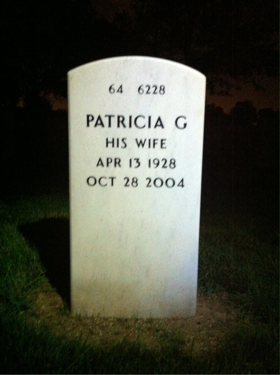 Back of headstone — Thomas Truslow