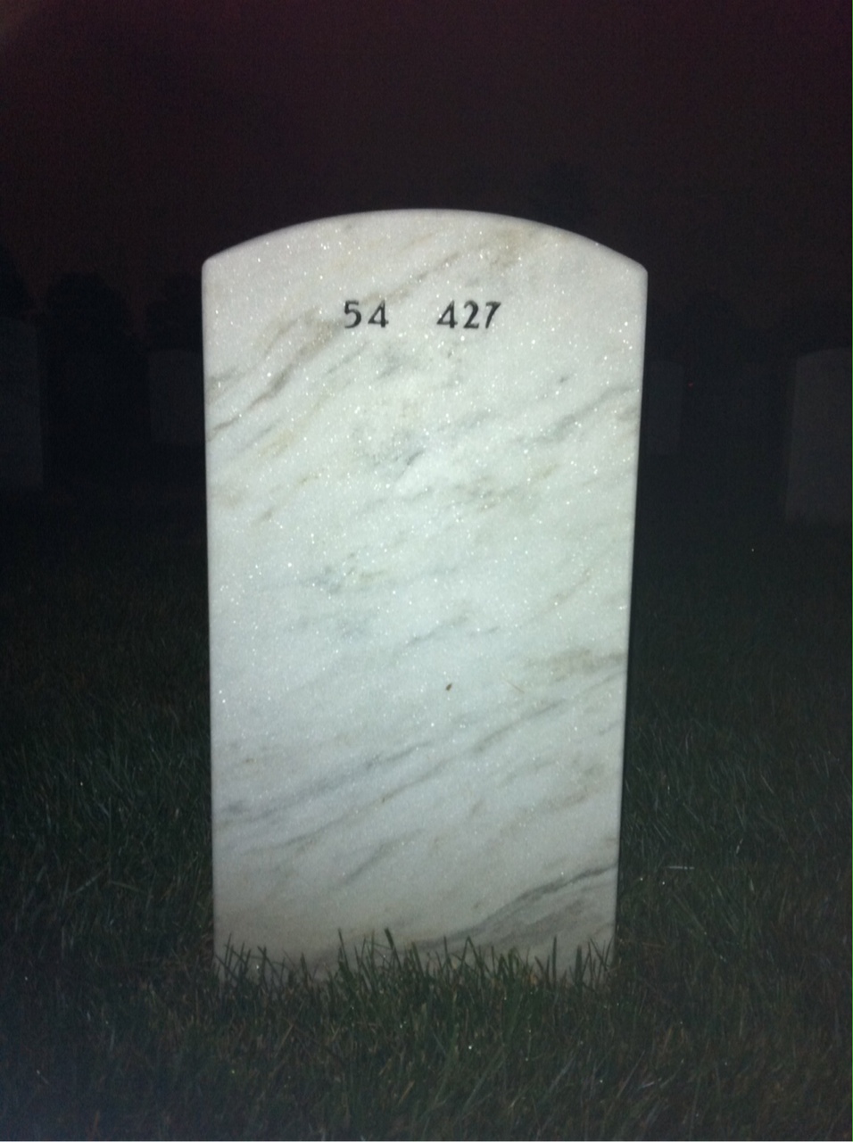 Back of headstone — Lewis Jones