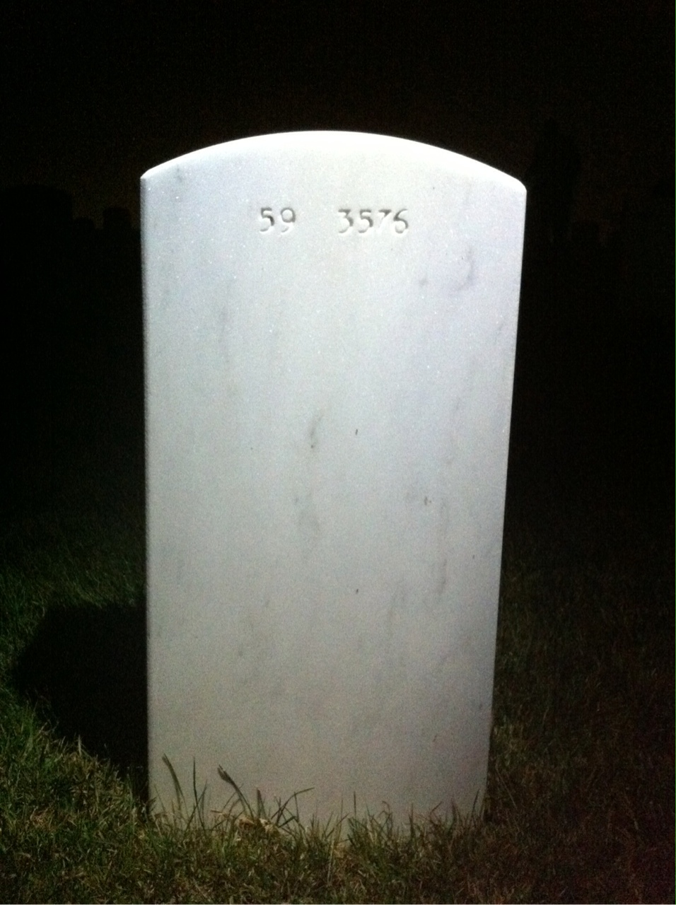 Back of headstone — Phillip Ybarra