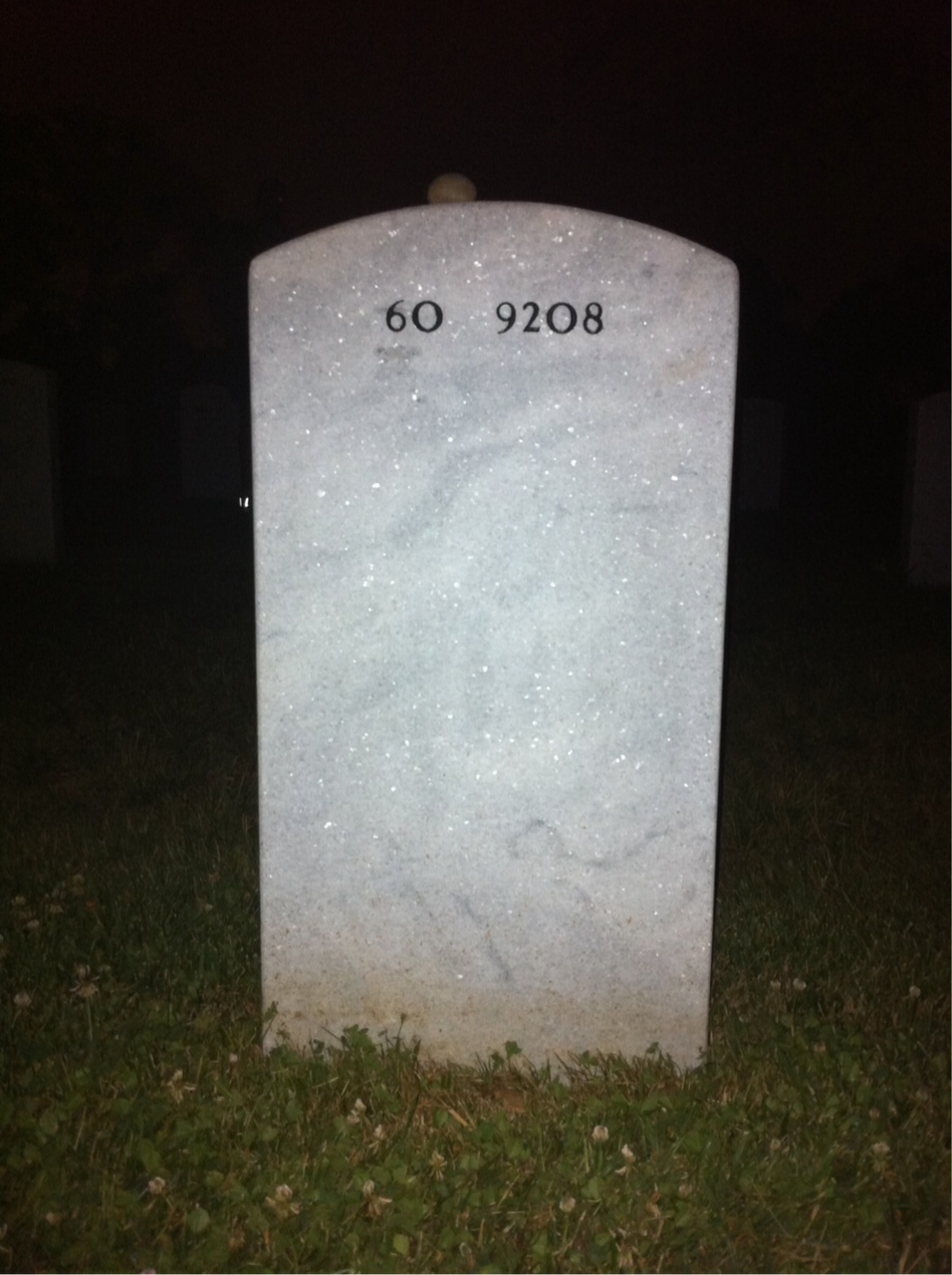 Back of headstone — Alvin Kushner