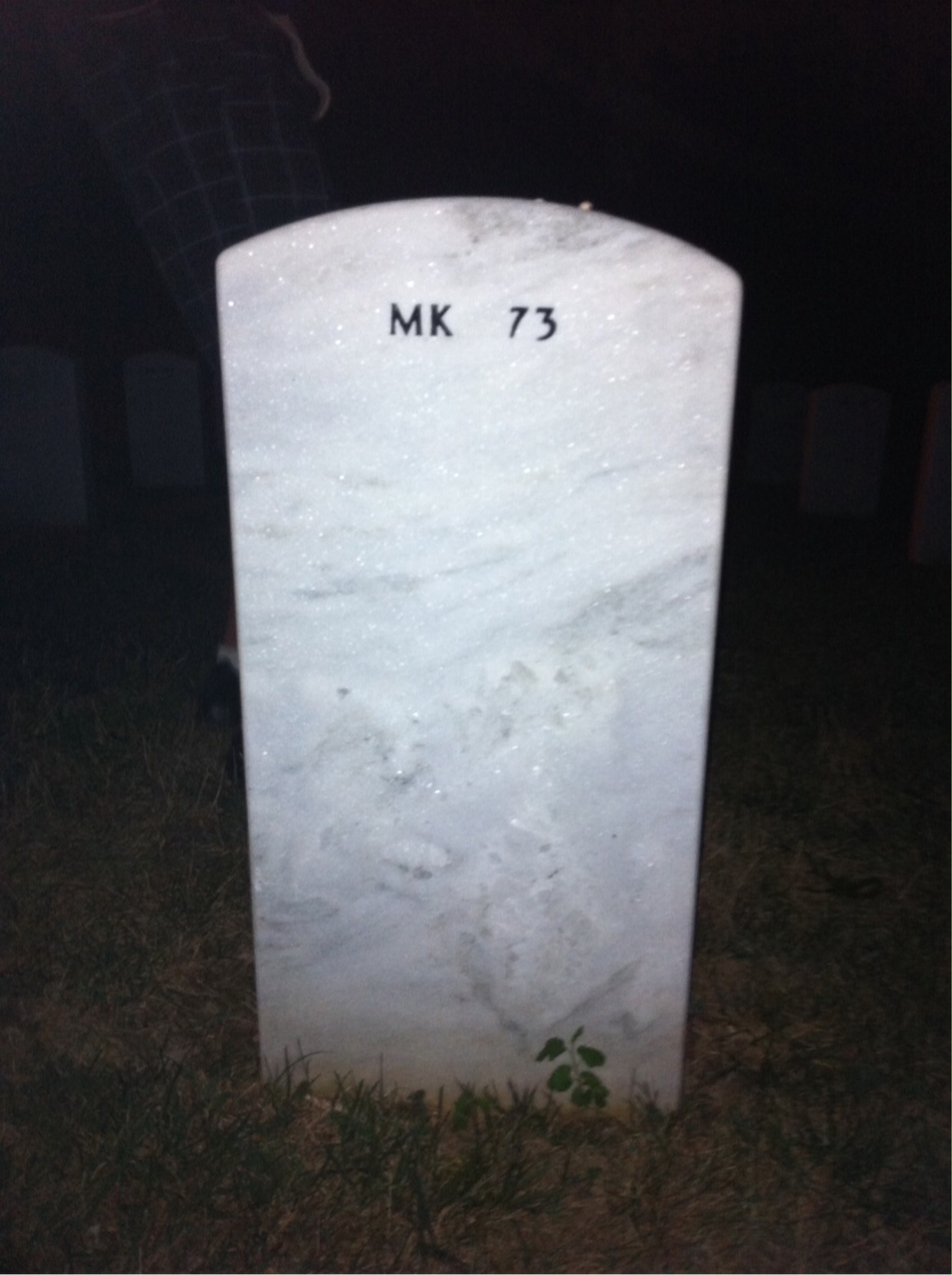 Back of headstone — Donald Shay