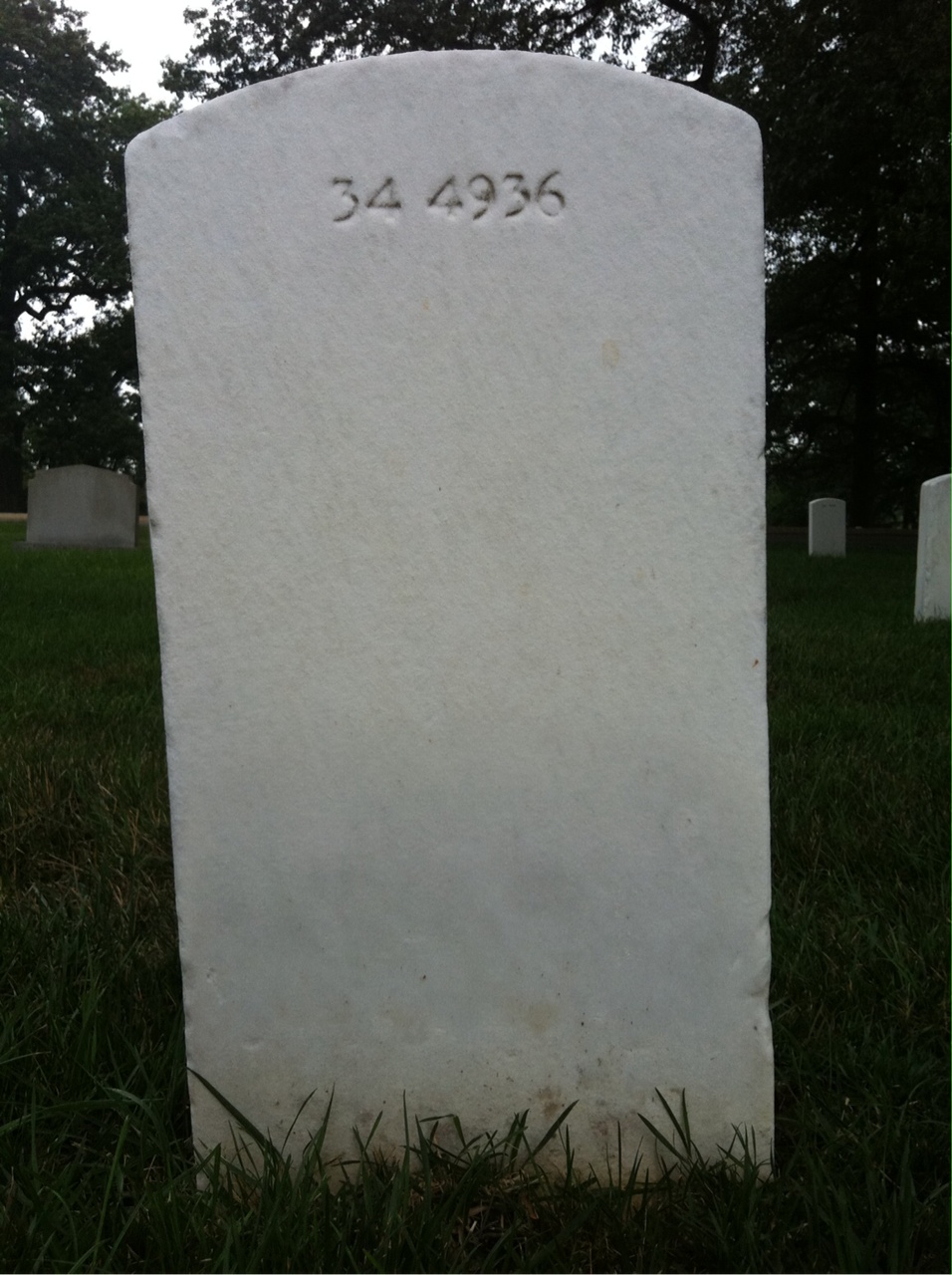 Back of headstone — James Murphy
