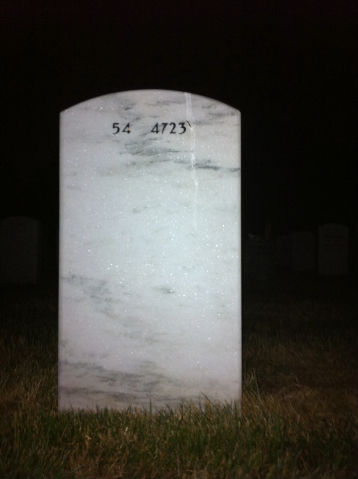 Back of headstone — Martin Kroah
