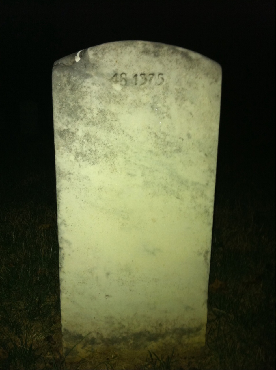 Back of headstone — Donald C Putnam