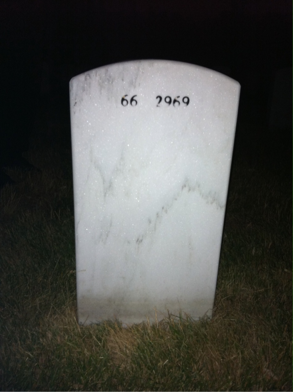 Back of headstone — David Katz