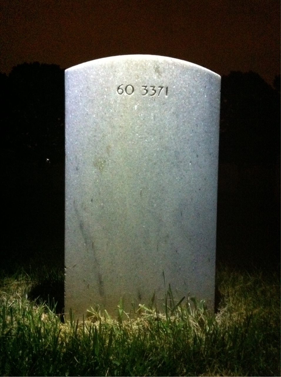 Back of headstone — Theodore Bacheler
