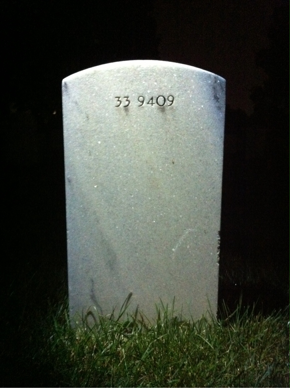 Back of headstone — Mary Bailey