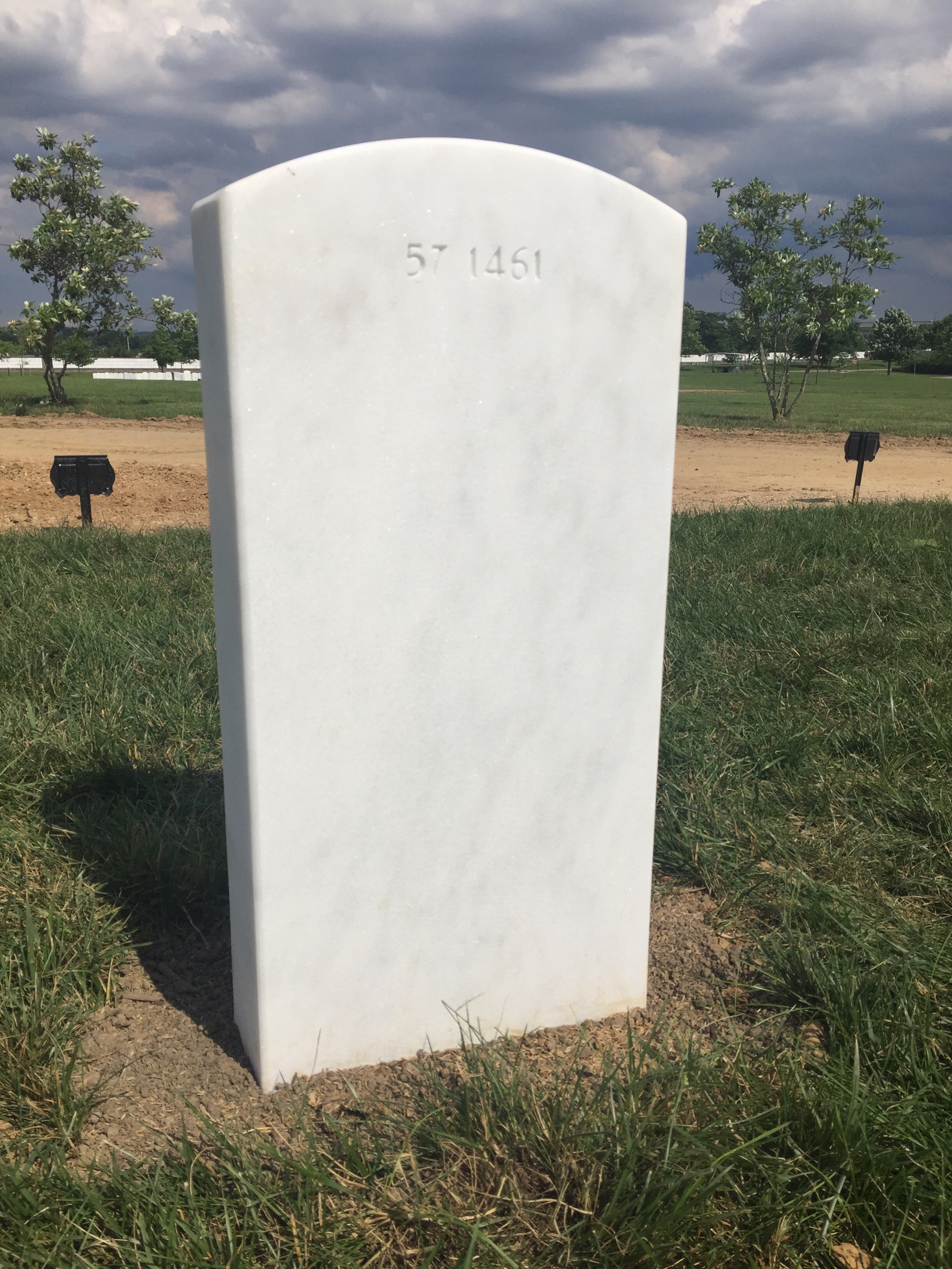 Back of headstone — William Robert Carr