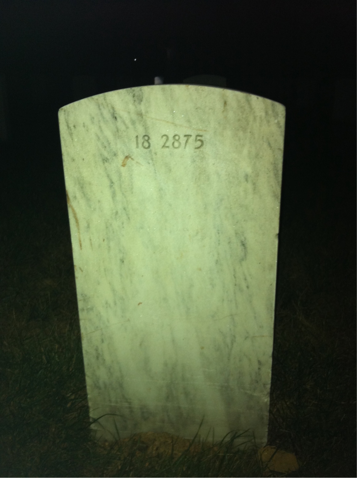 Back of headstone — Clio Mckeever