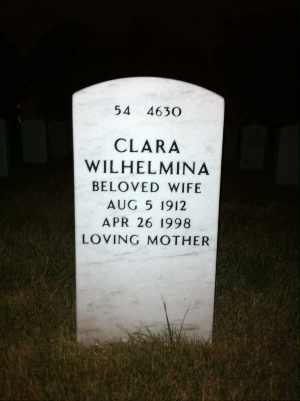 Back of headstone — Edmonds David