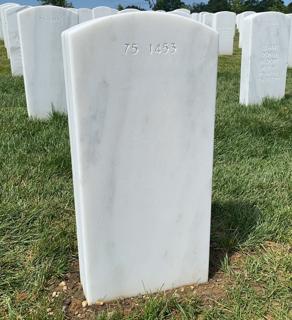 Back of headstone — John Ambrose