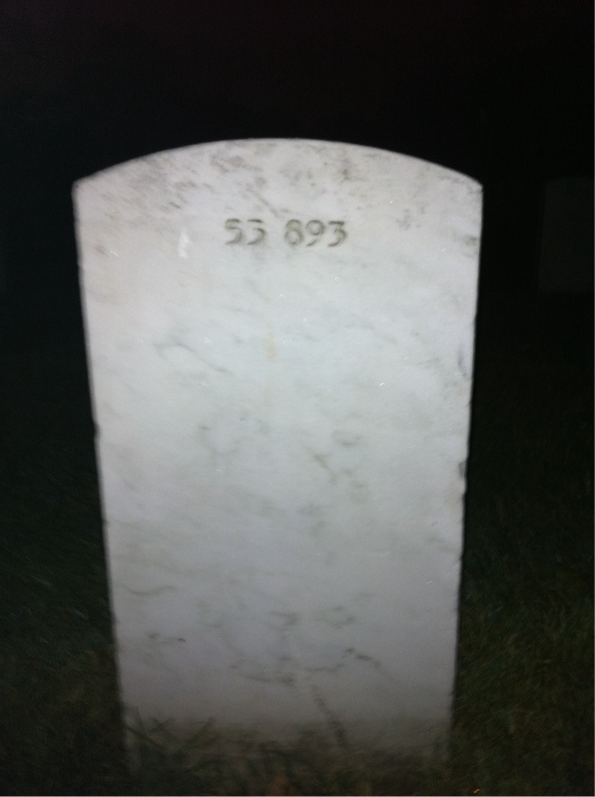Back of headstone — Stanley Mcnee