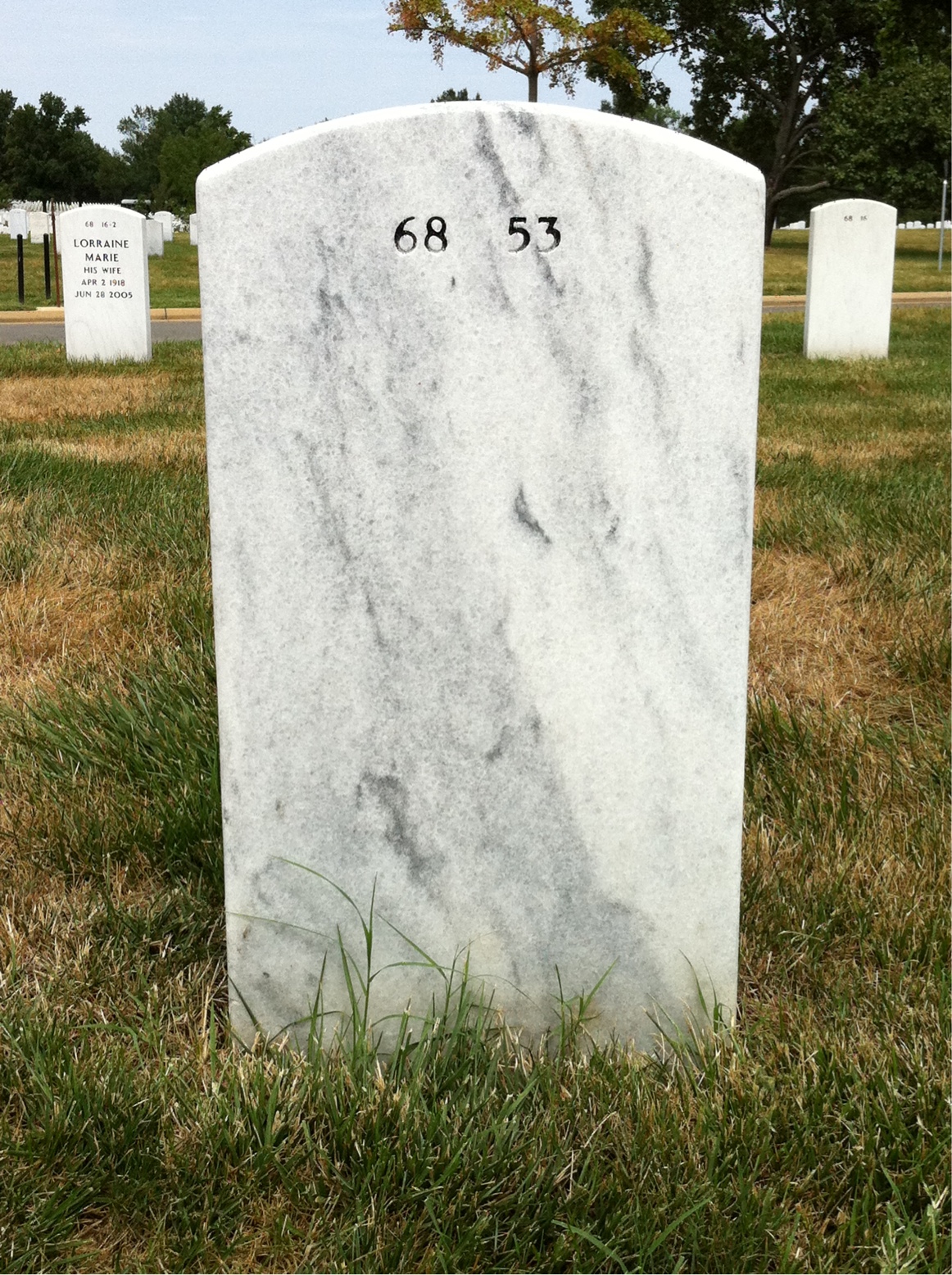 Back of headstone — William Sivilay
