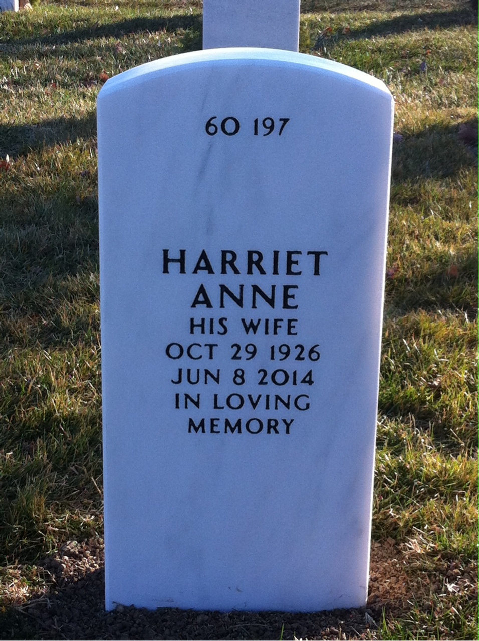 Back of headstone — Allen Phillips
