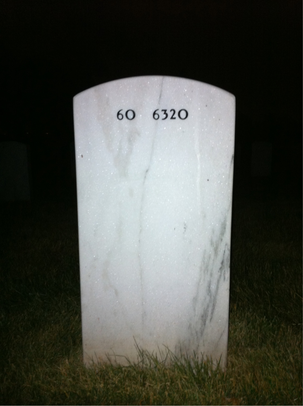 Back of headstone — Ural Shadrick