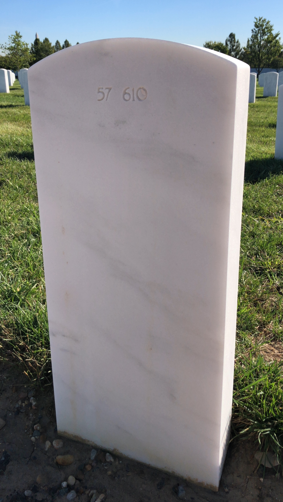 Back of headstone — Benny Baddley