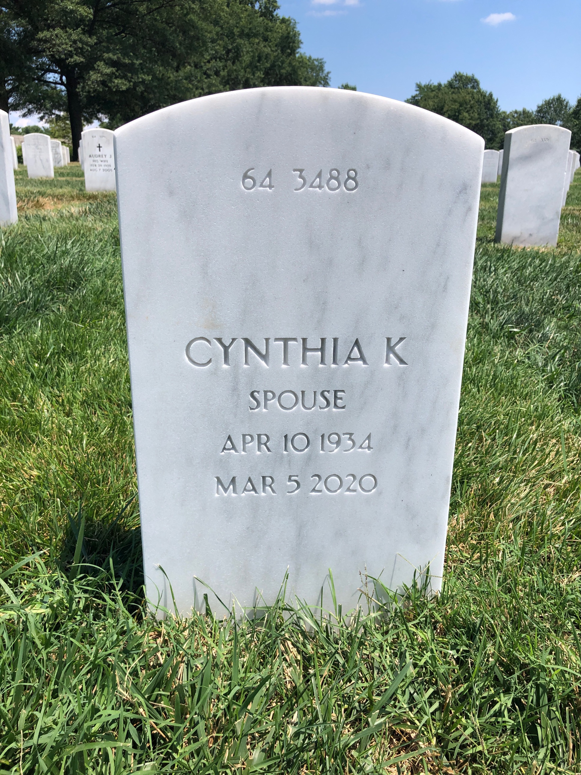 Back of headstone — James Hall