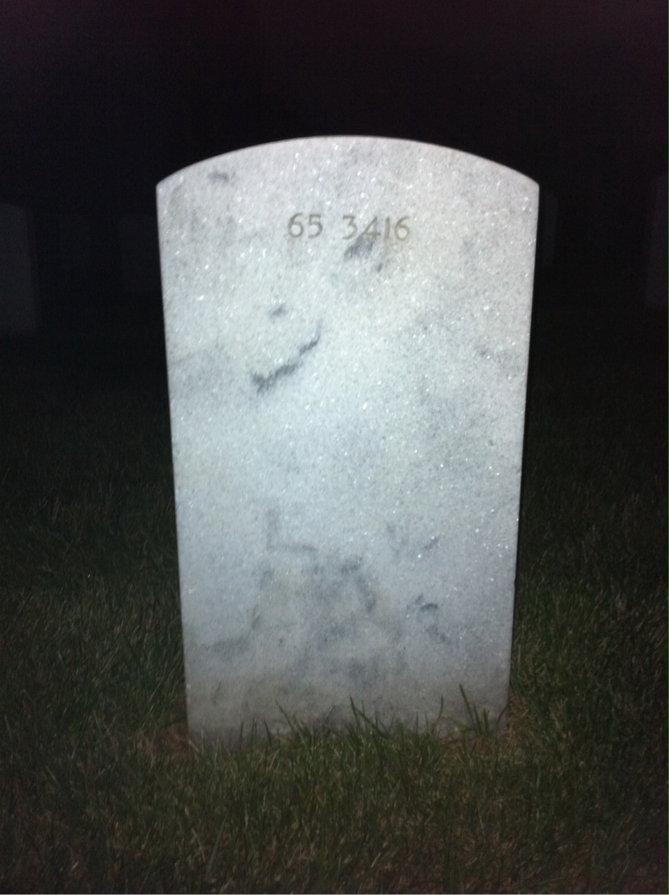 Back of headstone — Joseph Menard