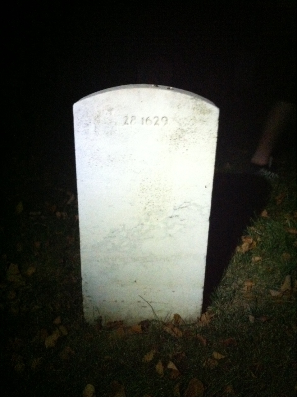 Back of headstone — Mary Blakely