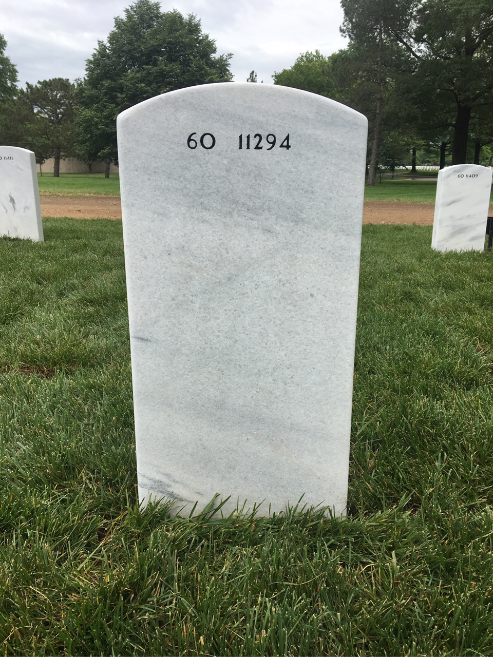 Back of headstone — Ira Miss