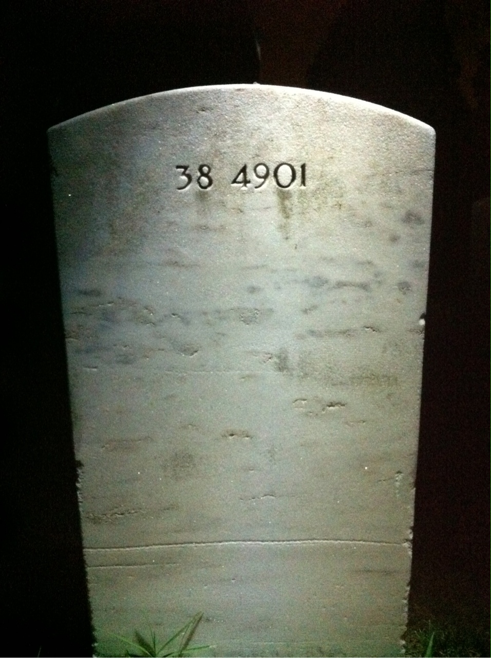 Back of headstone — Edna Mullen