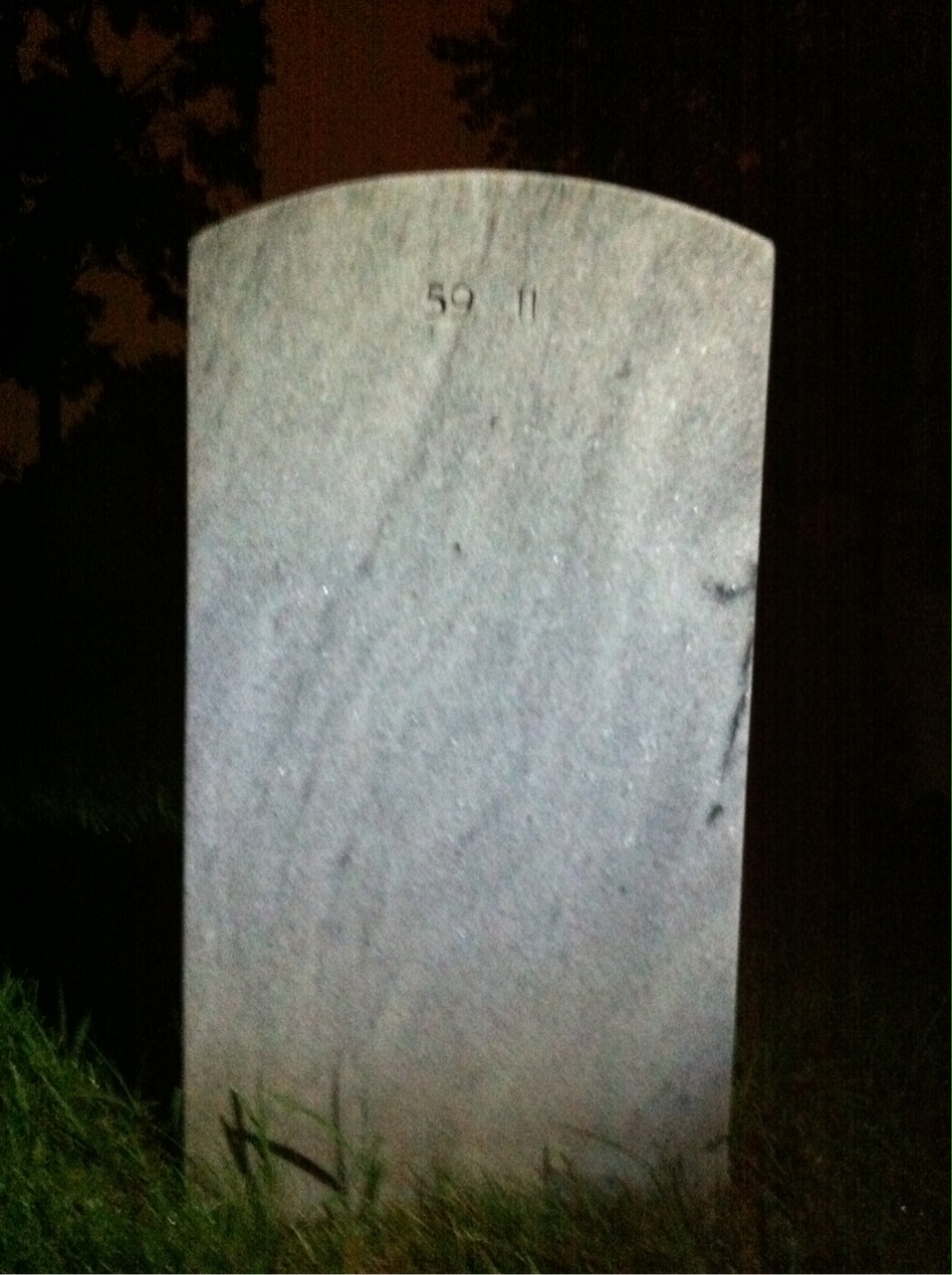 Back of headstone — William Gleeson