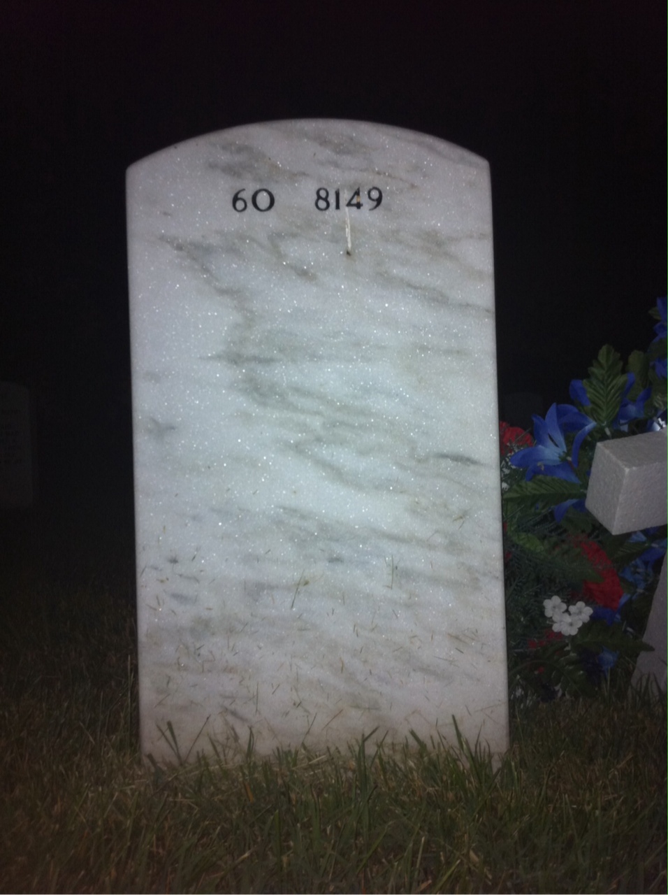Back of headstone — Robert Eckfield